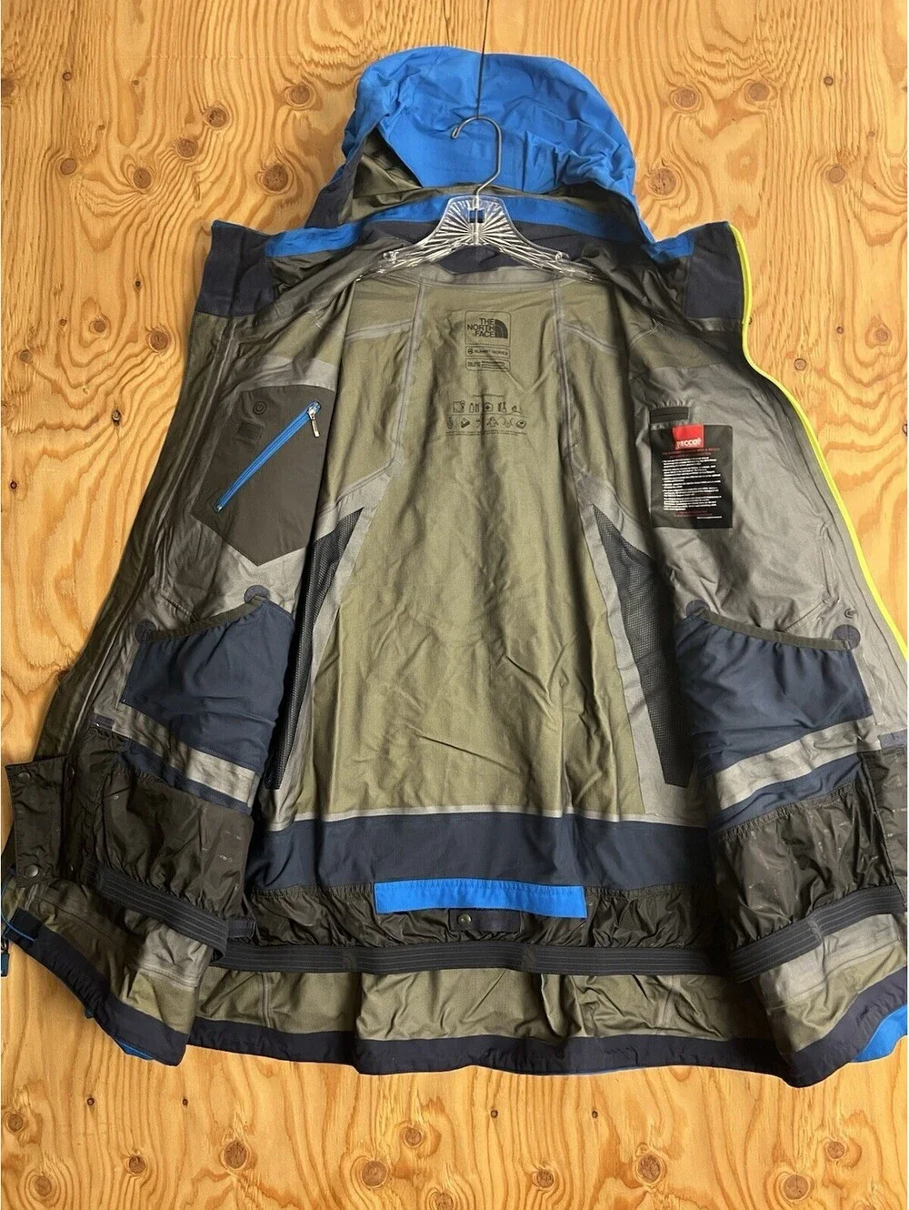 The North Face Free Thinker Goretex Jacket Mens 2XL Blue Steep Series Ski RECCO